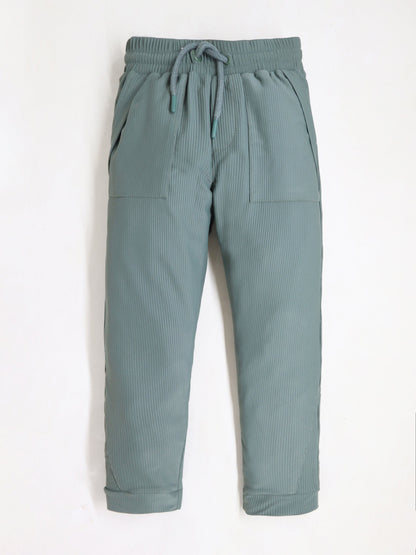 Cherry Crumble Green Stripes Playful-Sleek Summer Track Pants