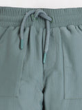 Cherry Crumble Unisex Green Self Texture Stripe Trouser