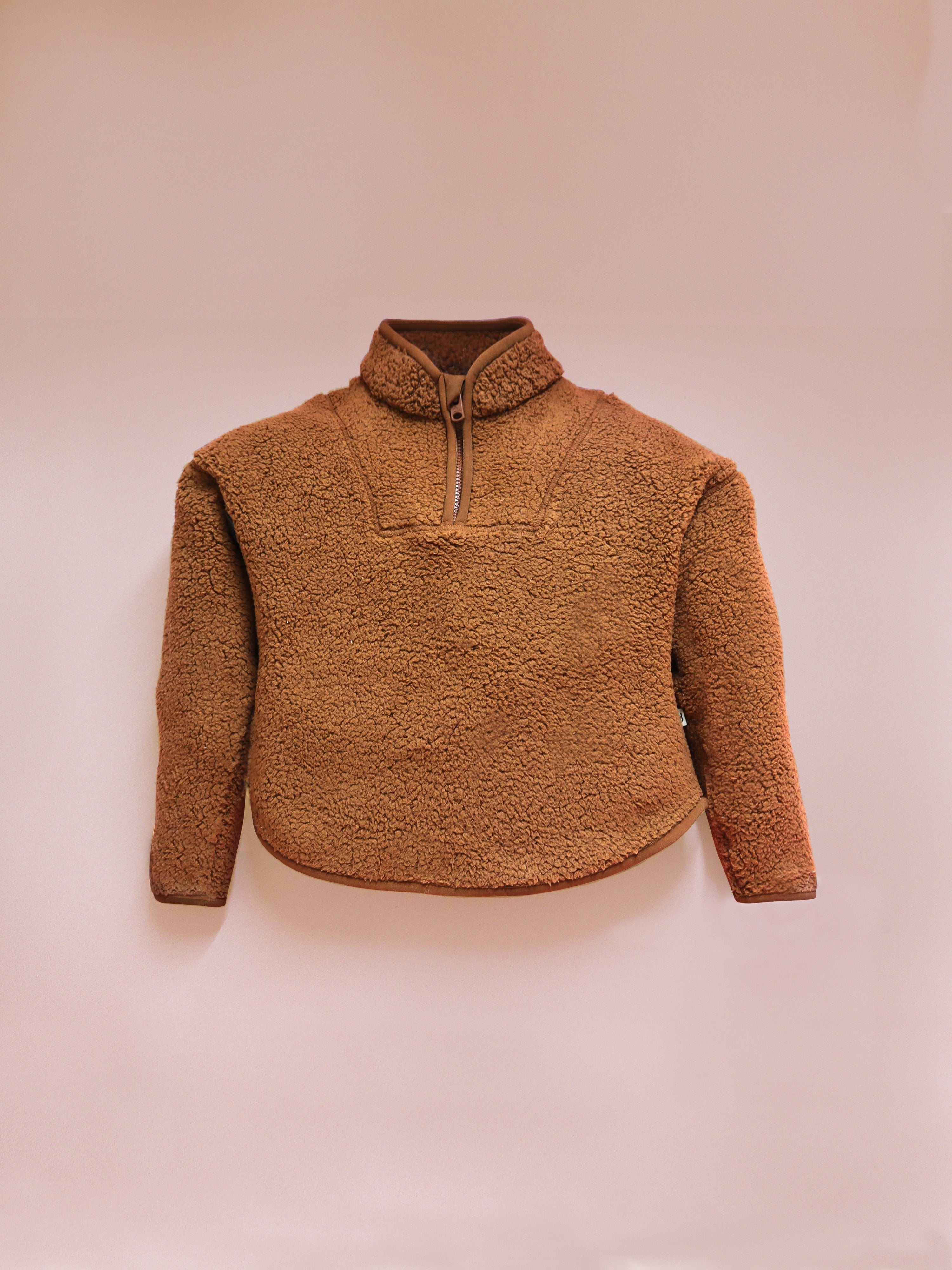 Cherry Crumble Brown Solid Playful Graceful Winter Sweatshirt