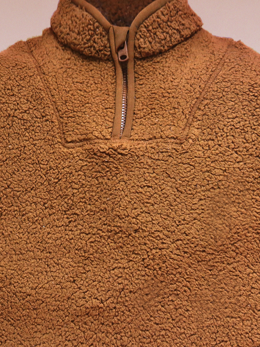 Cherry Crumble Brown Solid Playful Graceful Winter Sweatshirt