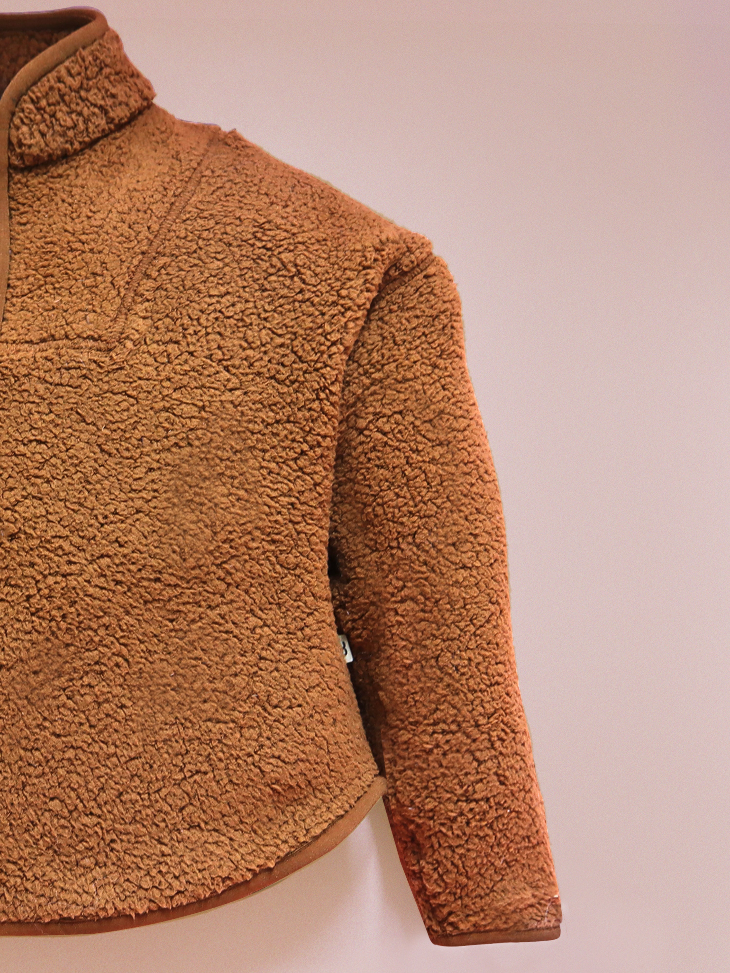 Cherry Crumble Brown Solid Playful Graceful Winter Sweatshirt