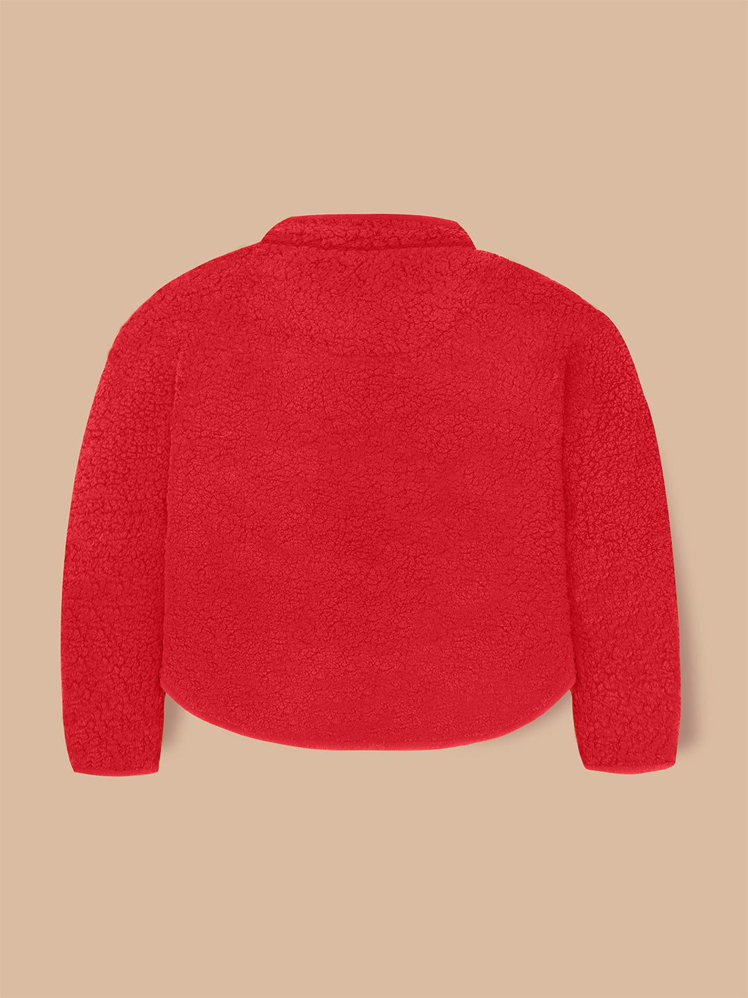 Cherry Crumble Winter Cuddly Red Sleek Sweatshirt