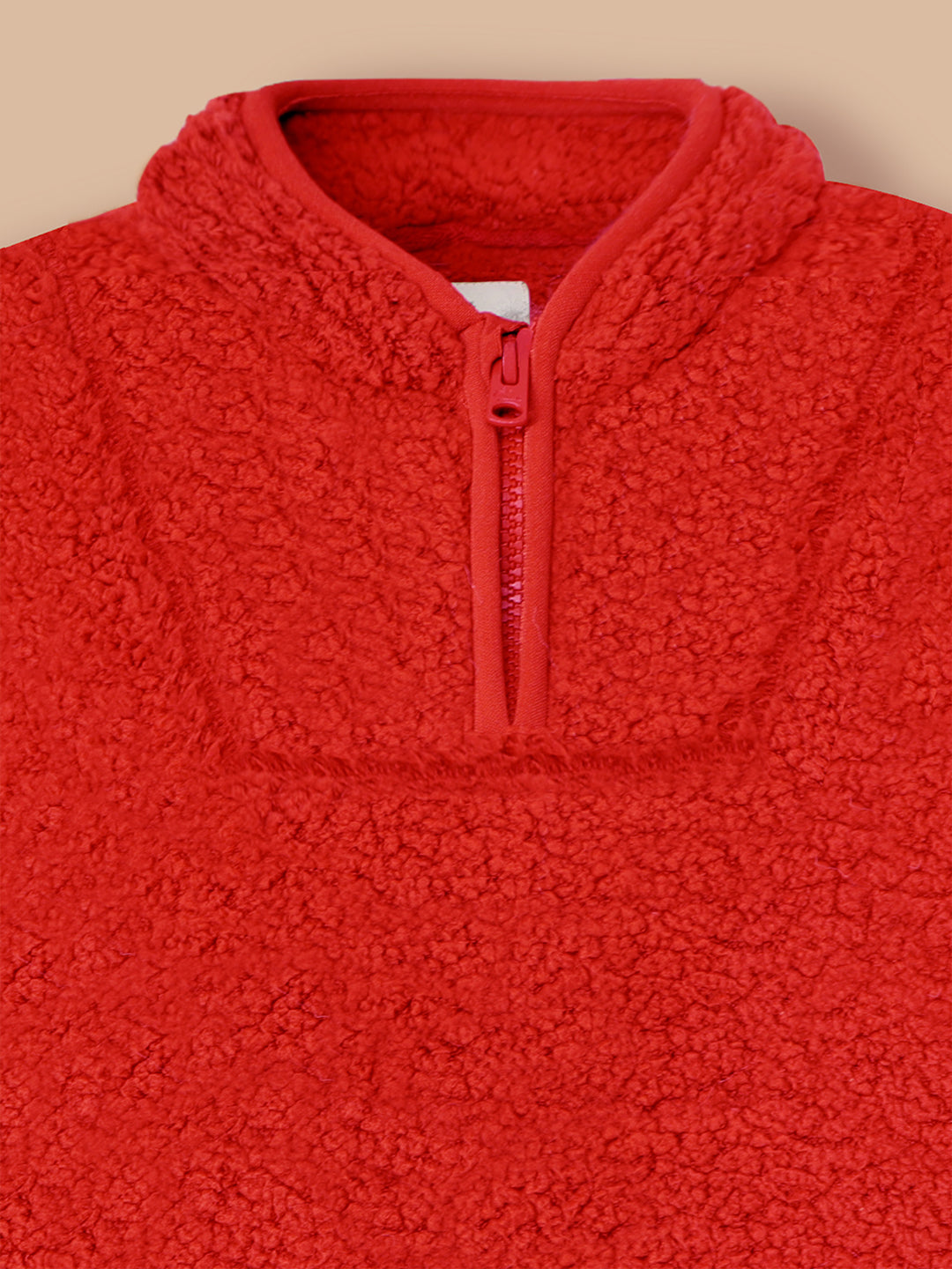 Cherry Crumble Winter Cuddly Red Sleek Sweatshirt