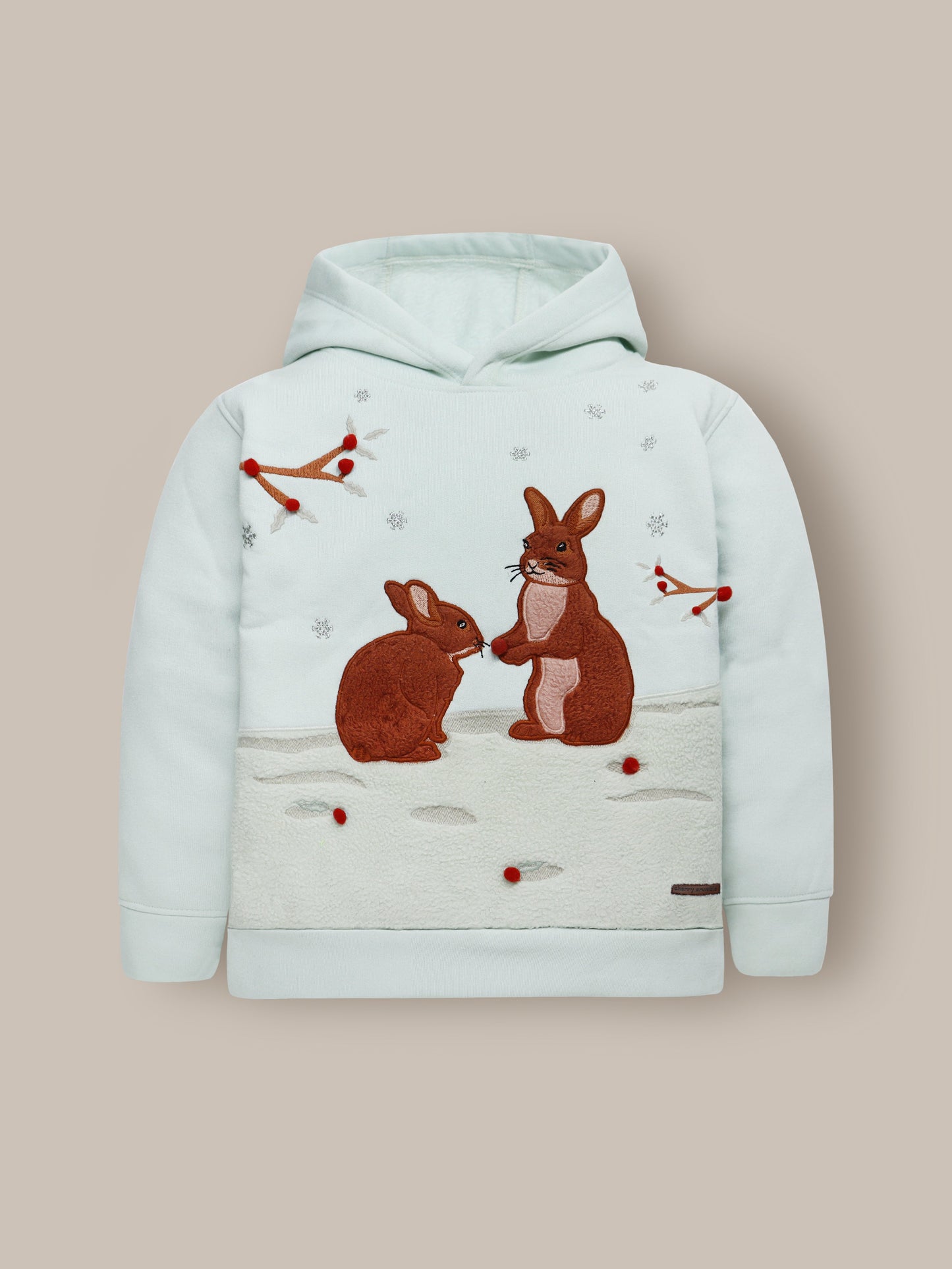 Cherry Crumble Mint Chic Applique Sweatshirt