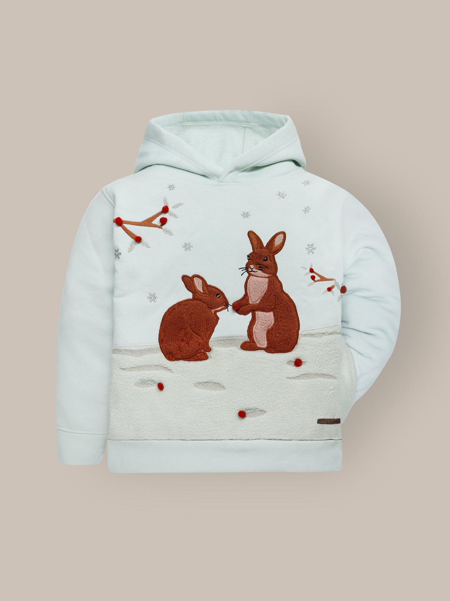 Cherry Crumble Mint Chic Applique Sweatshirt