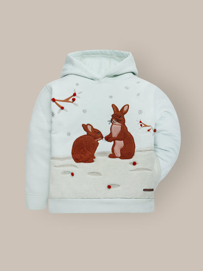 Cherry Crumble Mint Chic Applique Sweatshirt