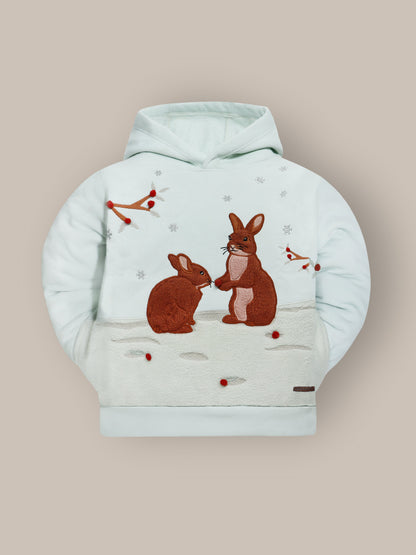 Cherry Crumble Mint Chic Applique Sweatshirt