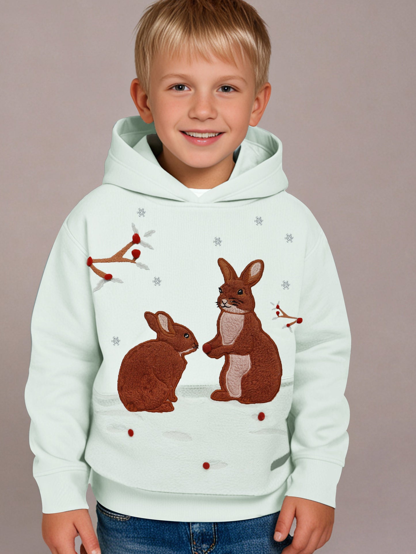 Cherry Crumble Mint Chic Applique Sweatshirt