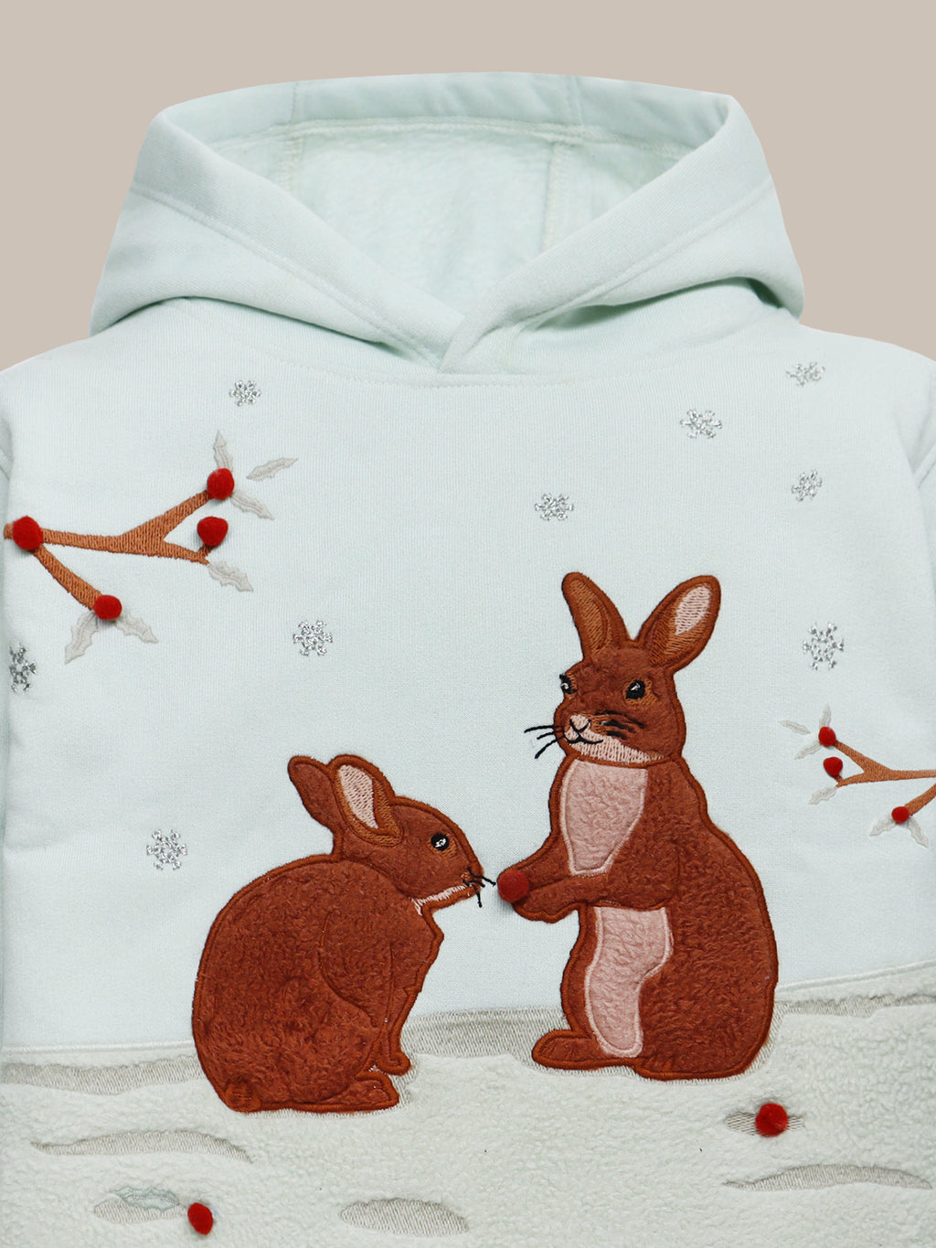 Cherry Crumble Mint Chic Applique Sweatshirt