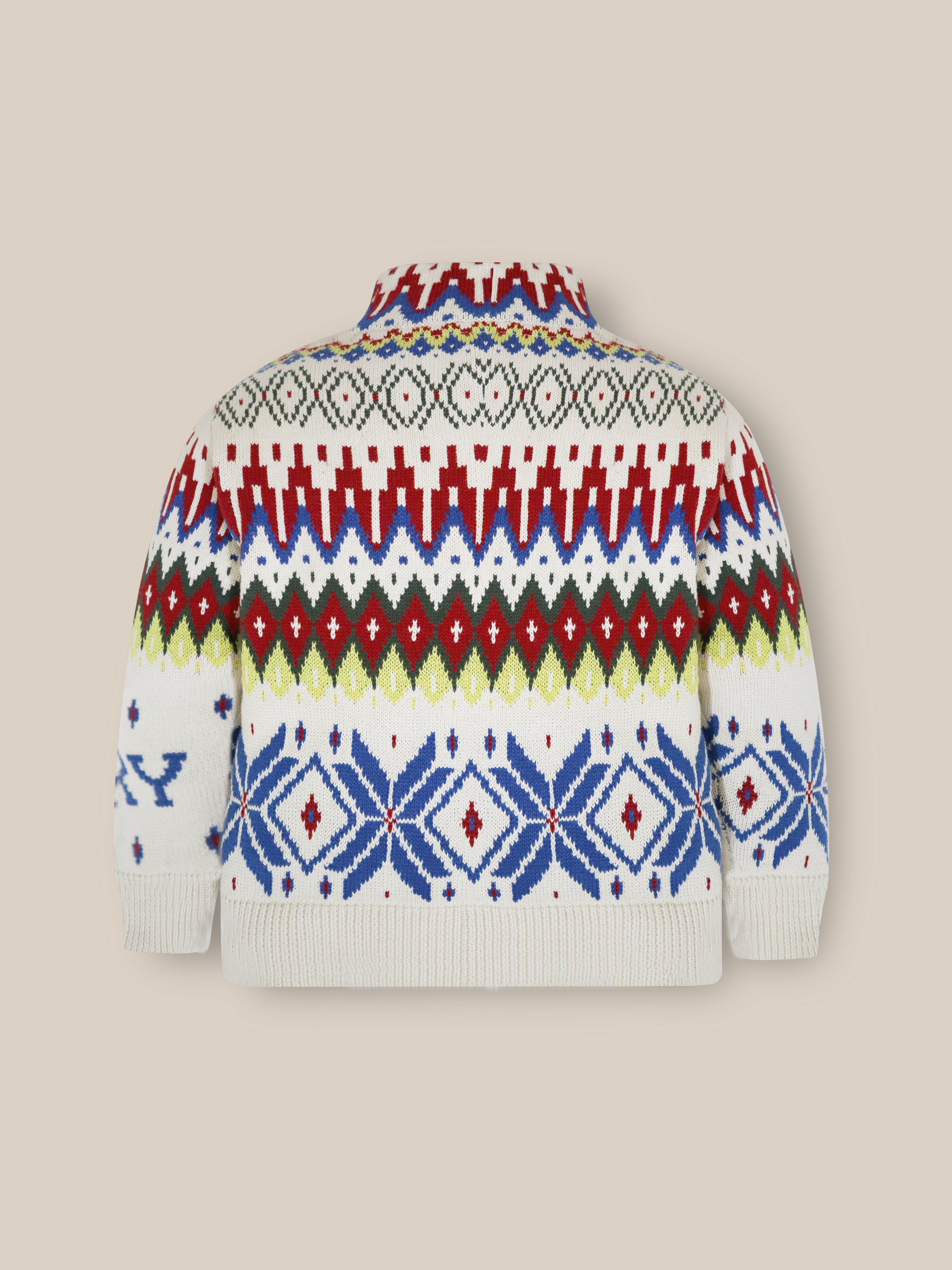 Multicolor Self-designed Sweater