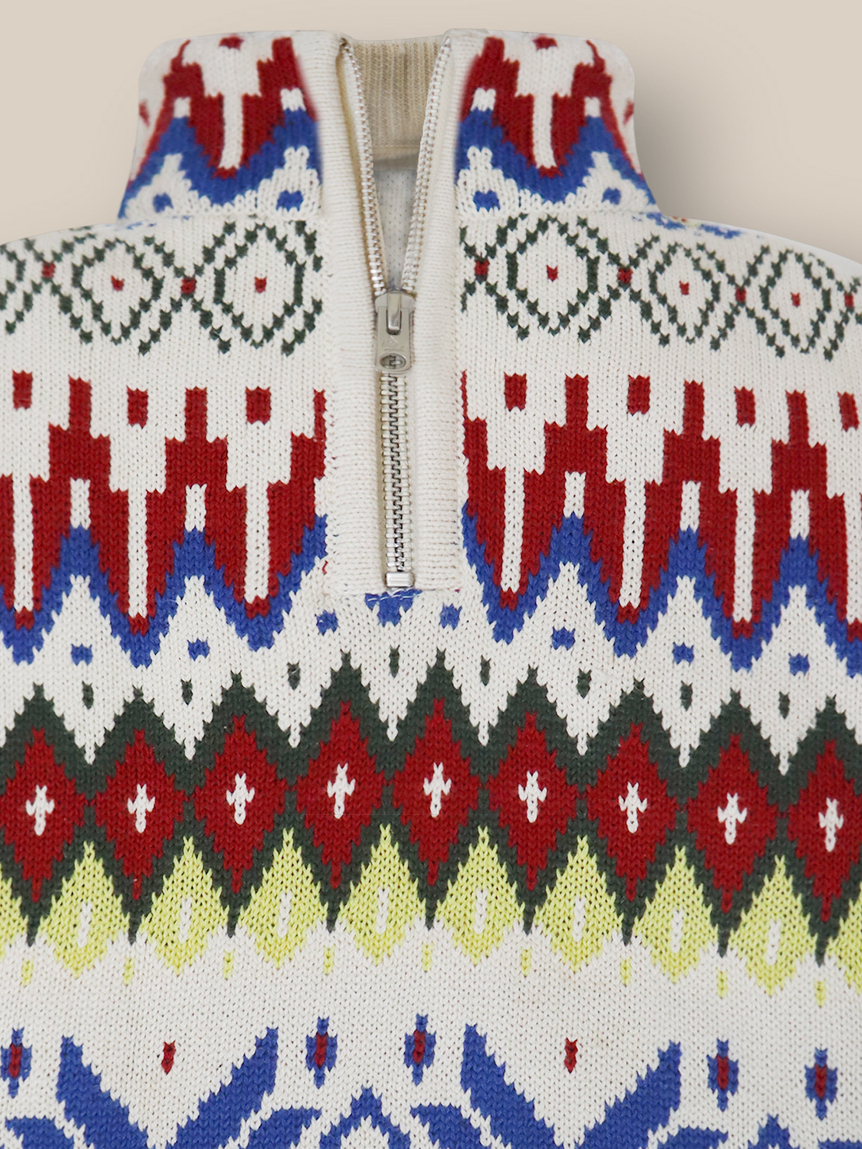 Multicolor Self-designed Sweater