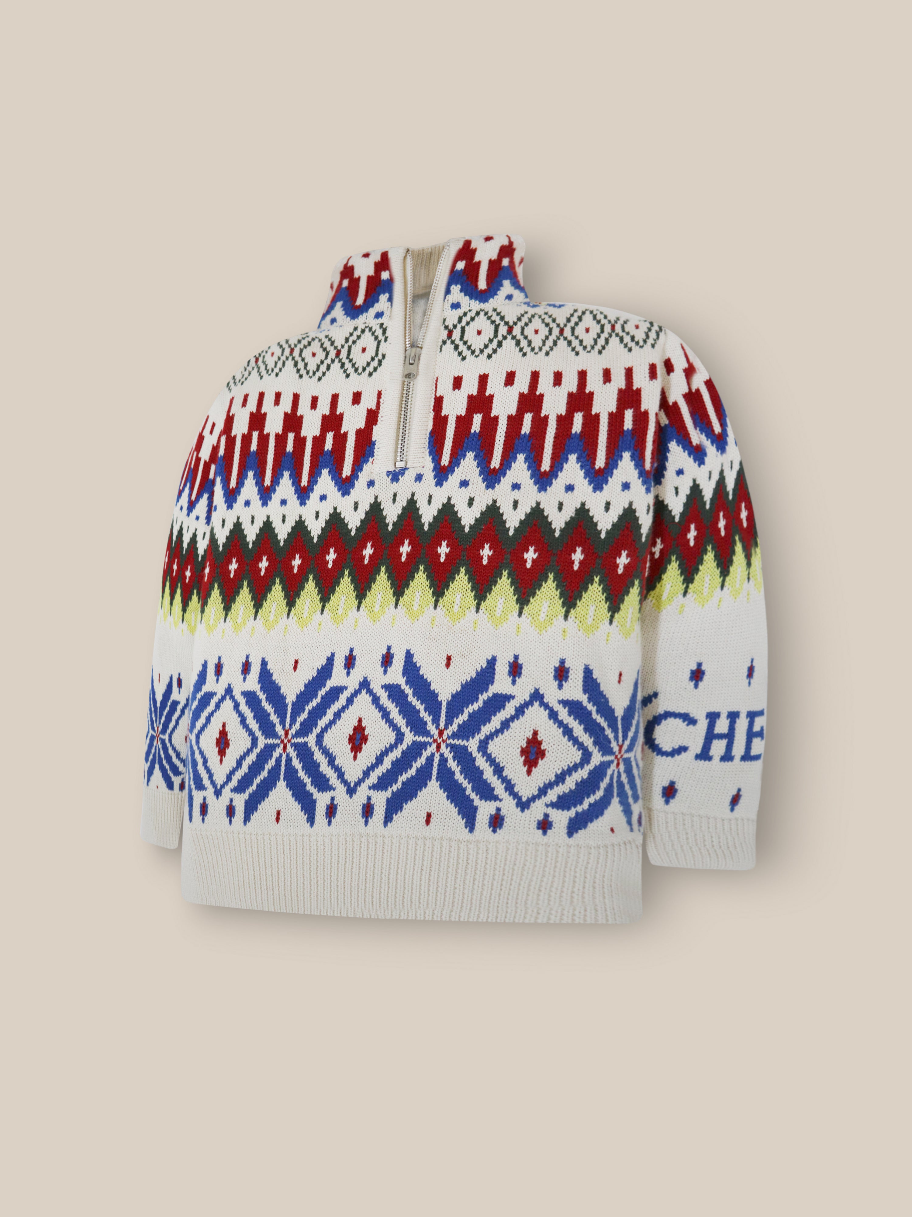 Multicolor Self-designed Sweater