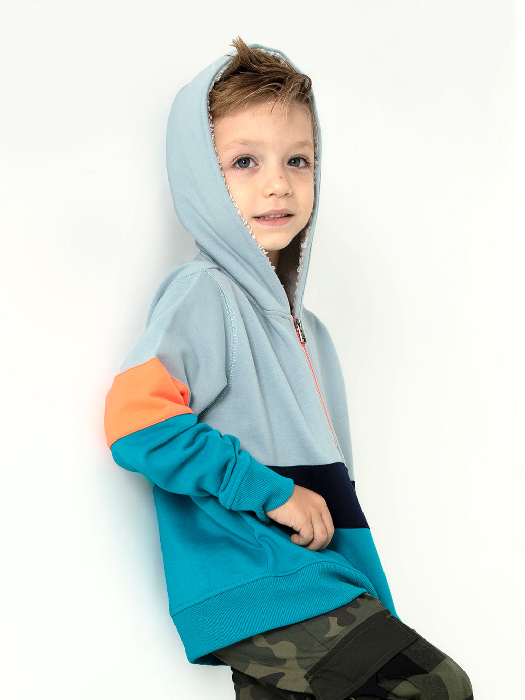 Cherry Crumble Multicolor Cut & Sew Winter Hoodie