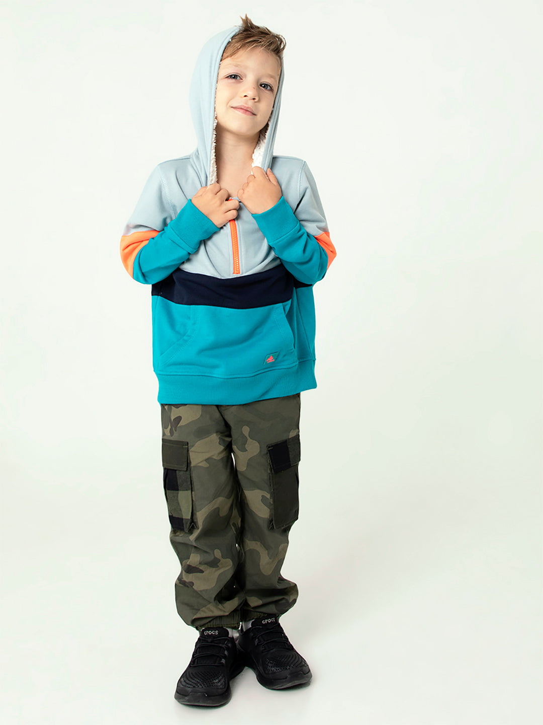 Cherry Crumble Multicolor Cut & Sew Winter Hoodie