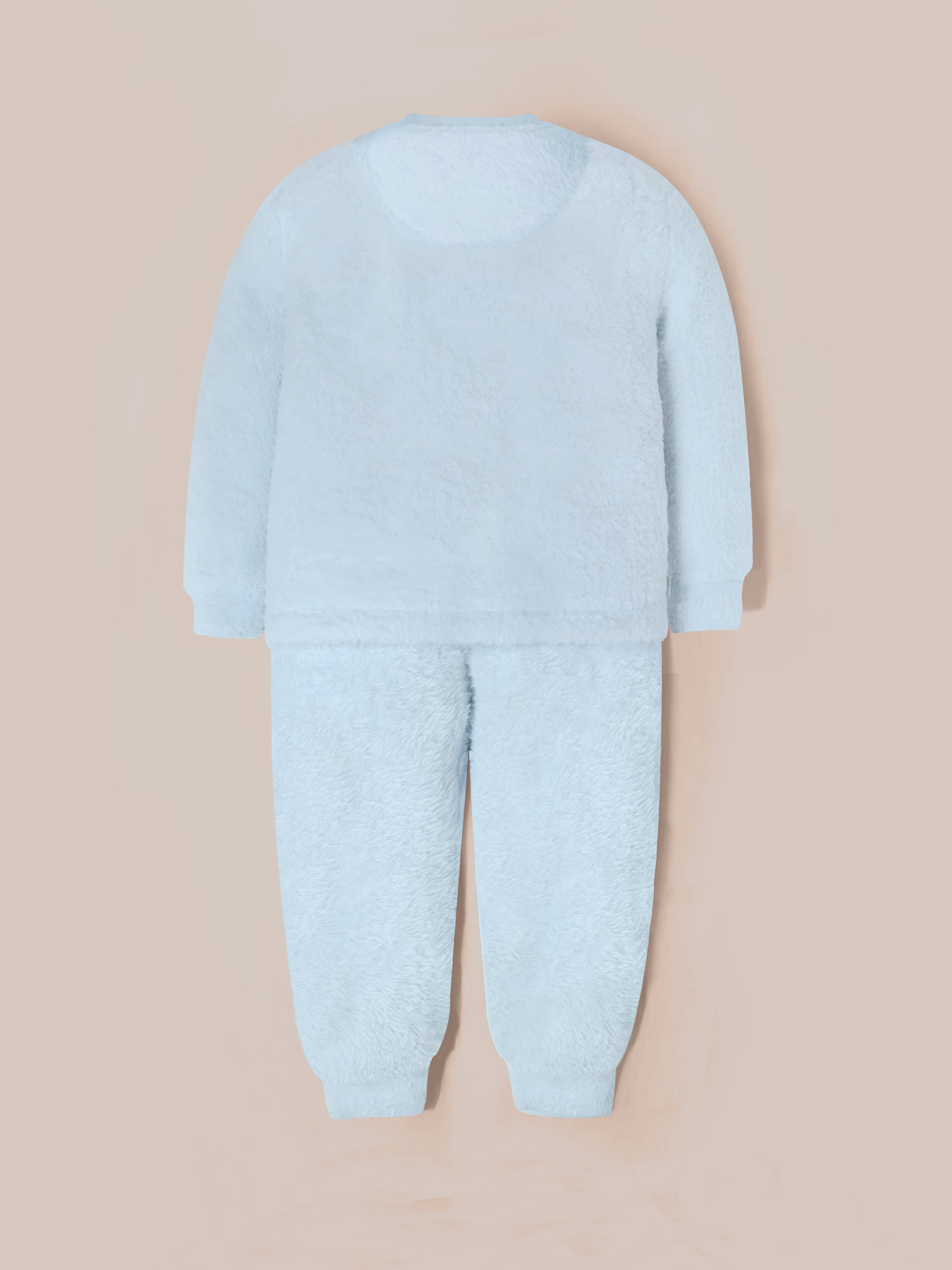 Cherry Crumble Sky Blue Solid Applique Playful Classic Nightsuit