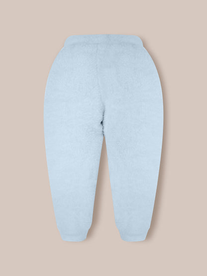 Cherry Crumble Sky Blue Solid Applique Playful Classic Nightsuit