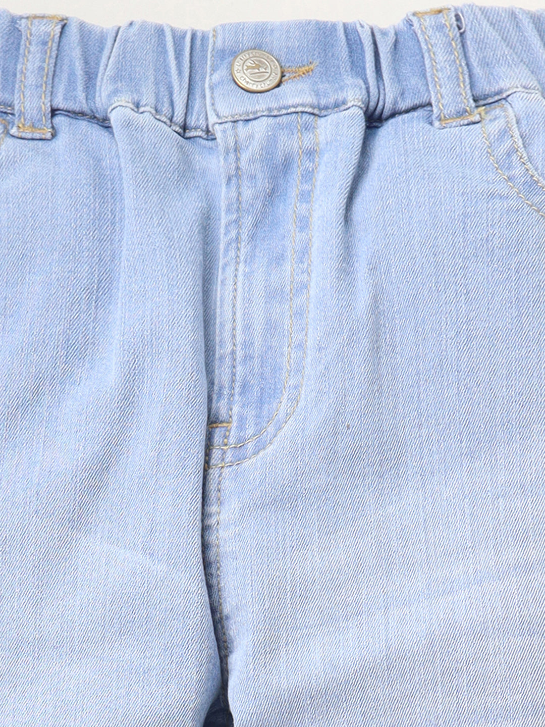 Cherry Crumble Blue Dyed/Washed Denim Casual Wear Easy Fit Unisex Summer Jeans