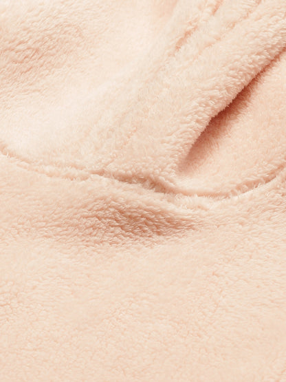 Women Peach Applique Polyester Hood Nightsuit