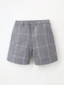 Trendy Kids Grey Check Shorts