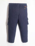 Navy Blue Denim Cargo Pants