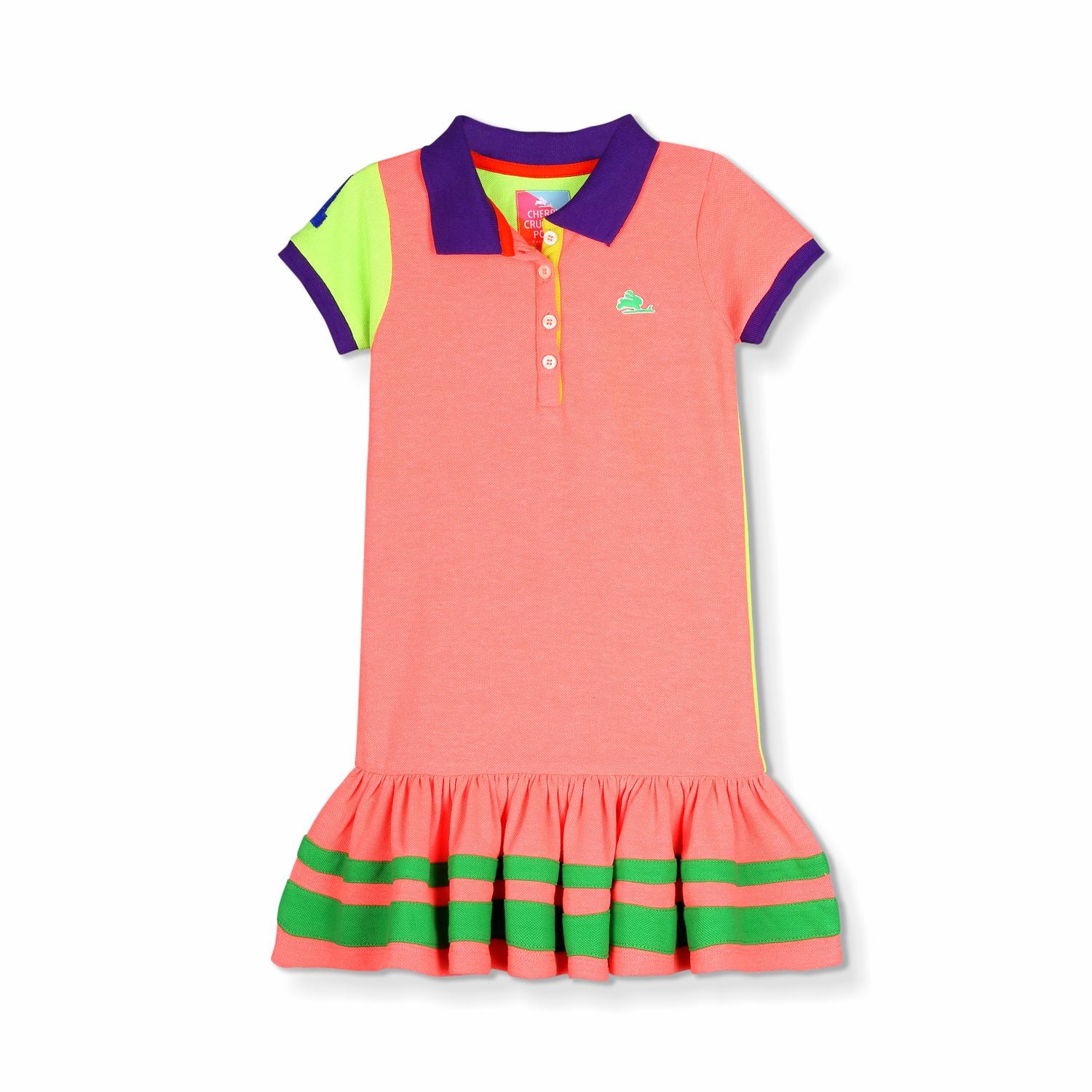 Sporty Pique Polo Dress for Girls