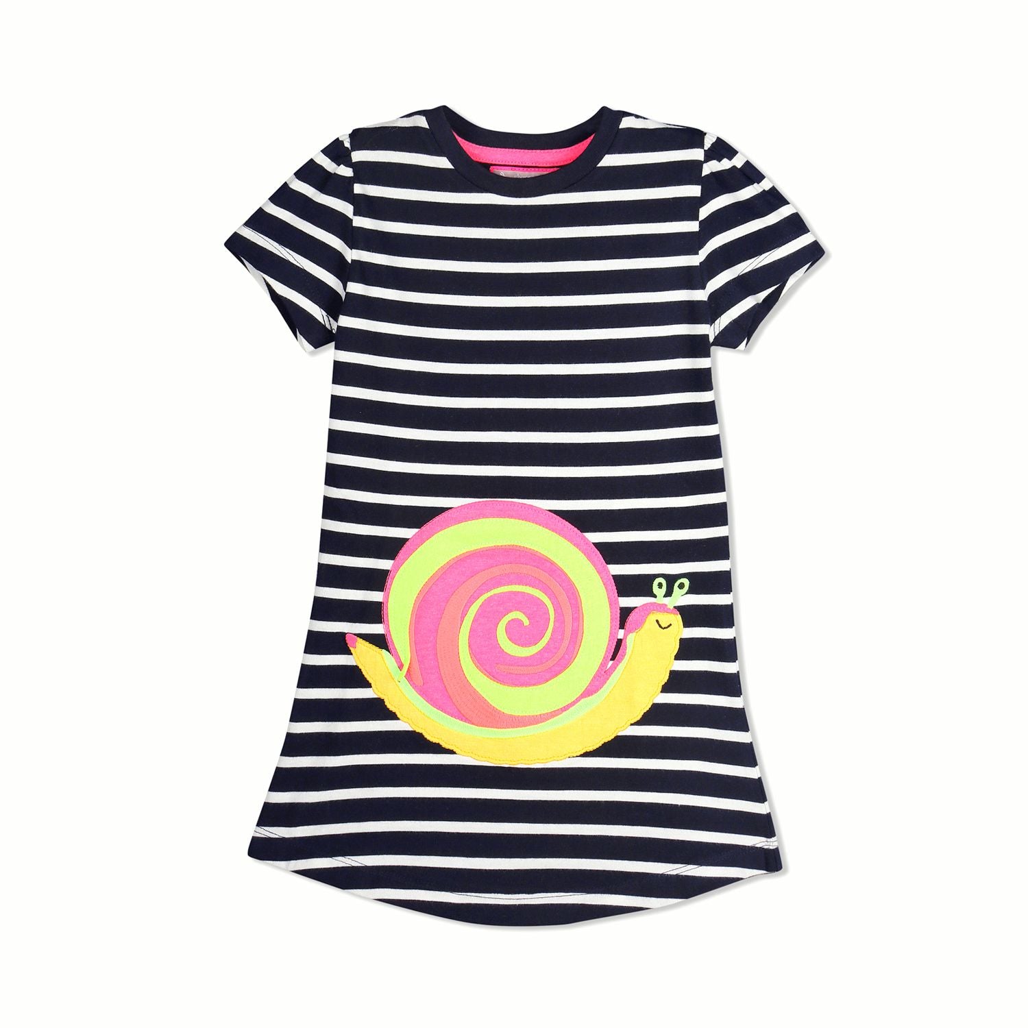 Snail Applique Dress for Girls