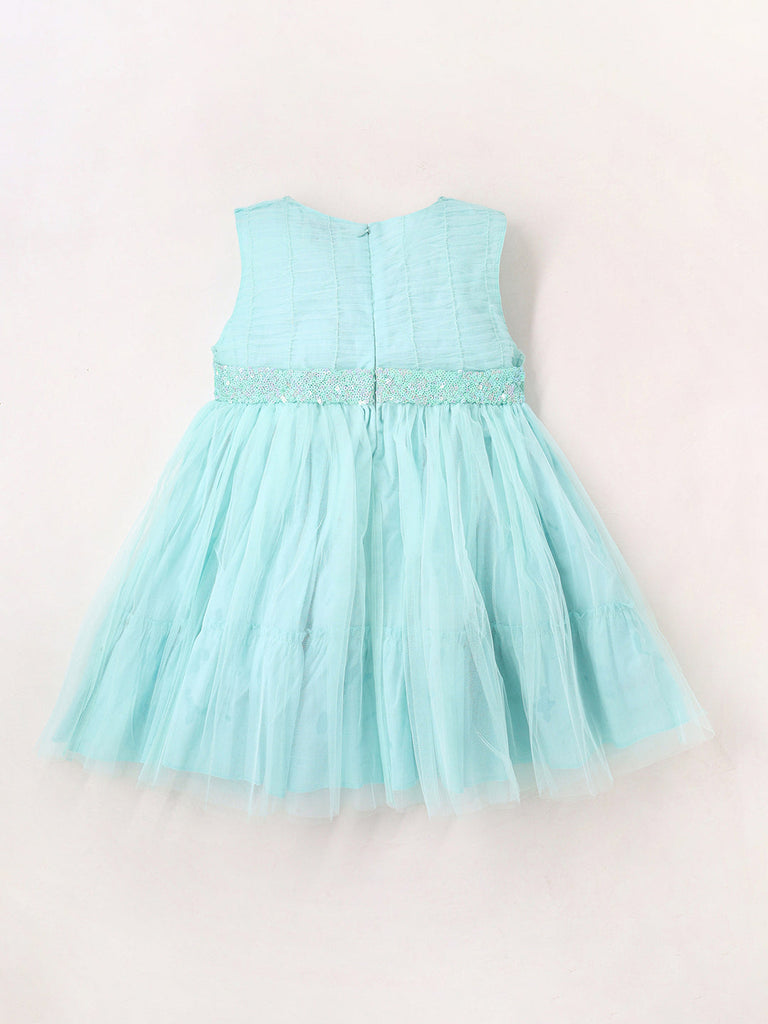 Serene Sea Blue Dress for Kids