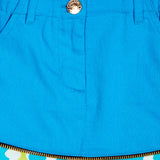 Fine Cotton Solid/Multiprint Skirt for Girls