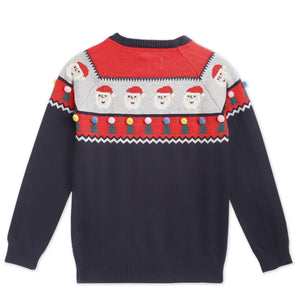 Cherry-Crumble-Kids-Full-Sleeve-Regular-Sleeve-Round-Neck-Aztec-Intersia-Pullover-Sweater