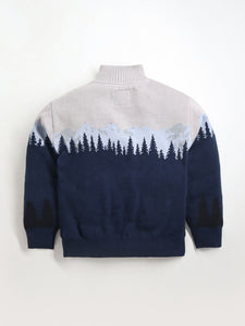 Warm Blur Valley Sweater
