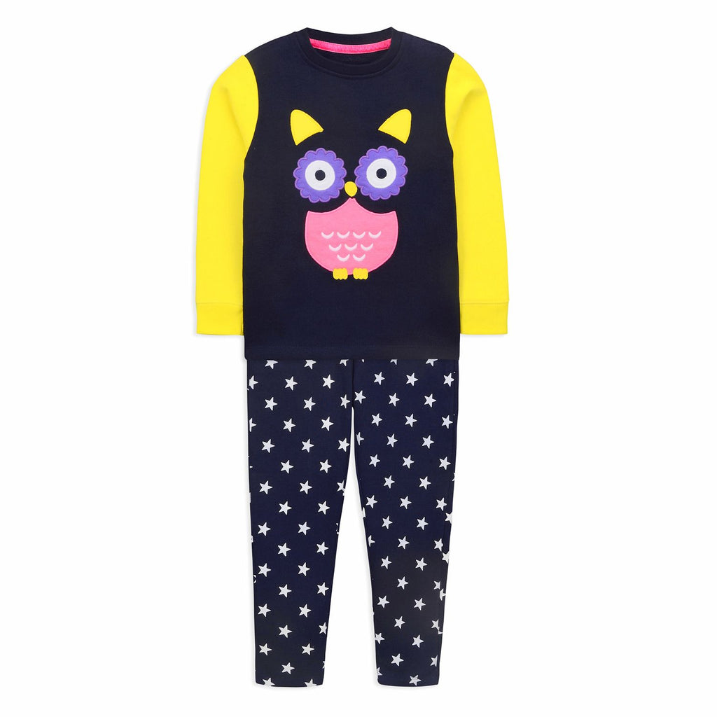 Owl Nightsuit for Girls