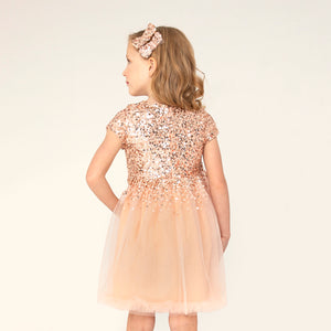 Glitter Party Dress With Clips