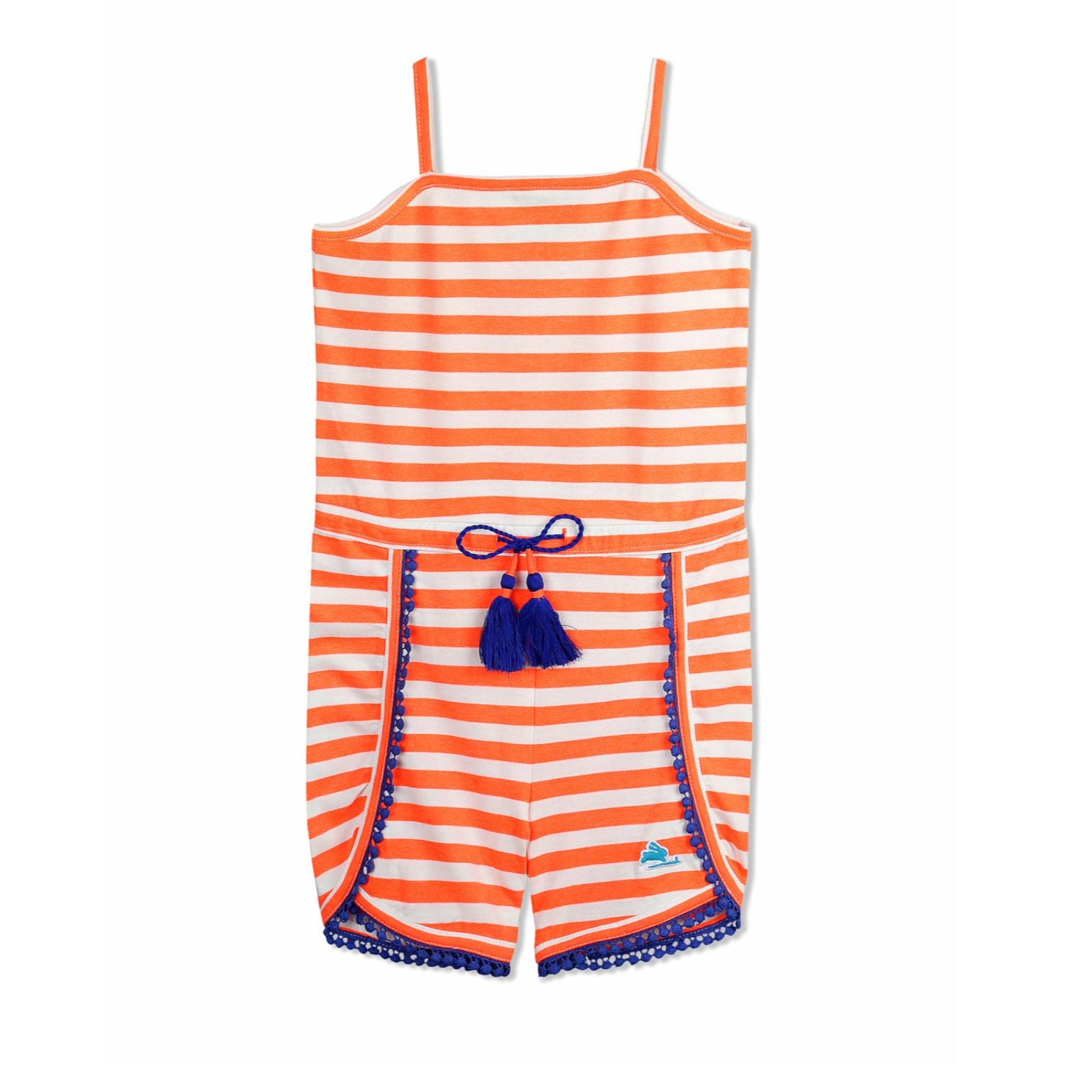 Casual Stripe Playsuit for Girls