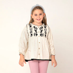 Classy Frill Embroidered Top