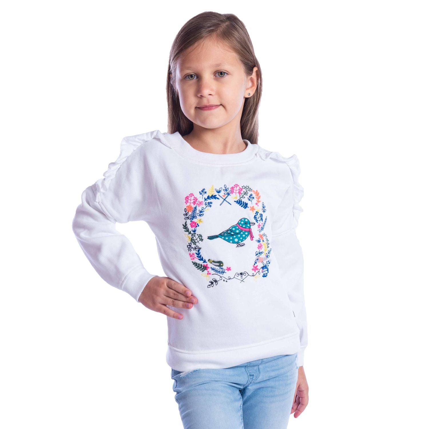 Pigeon Sweatshirt for Girls