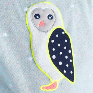 Furry Owl Sweatshirt for Girls