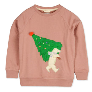 Knitted Fuzzy Christmas Winter Wear Sweatshirt for kids