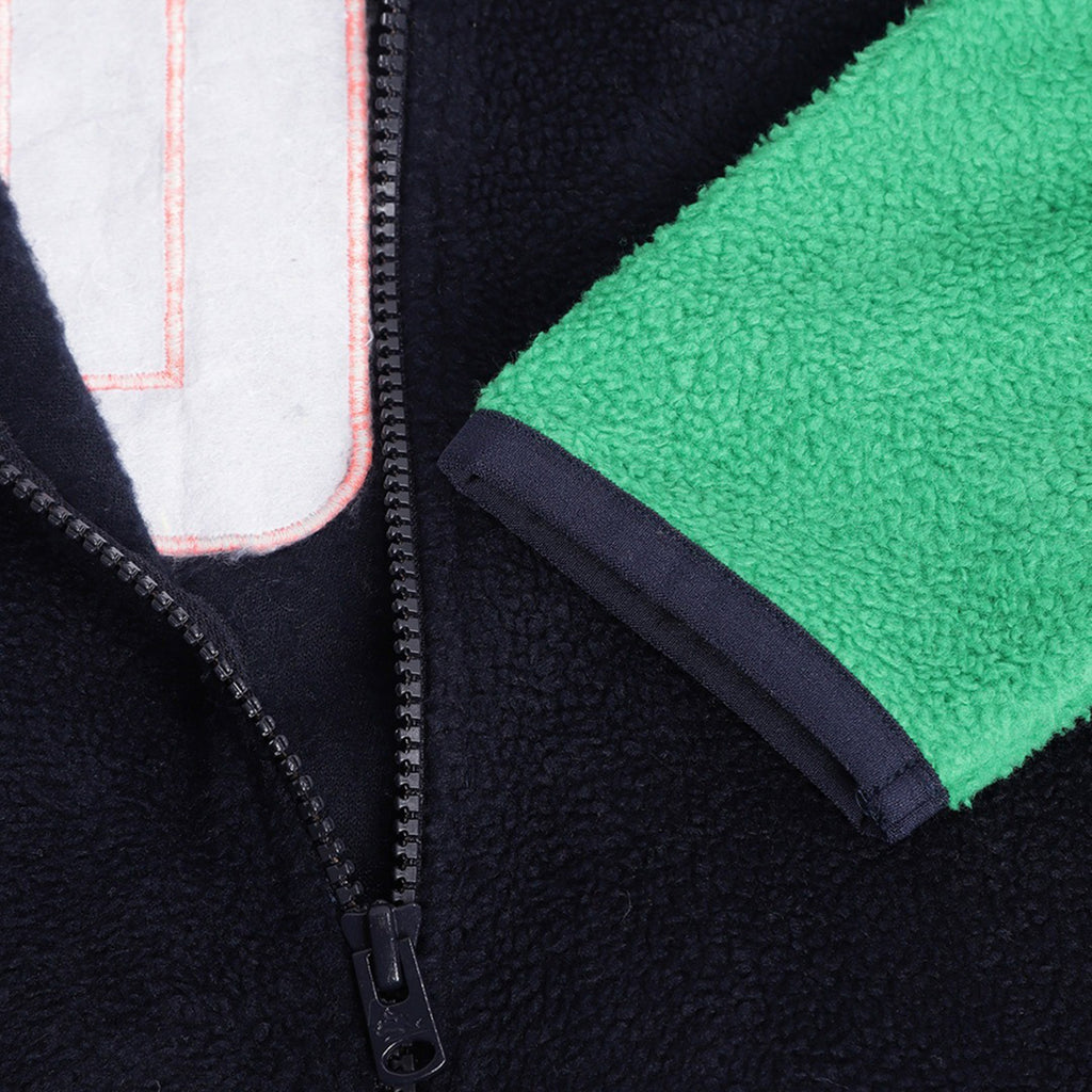 Colorblock-Zipper-High-Neck-Sweatshirt