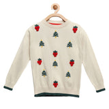 Knitted Cherry Sweater for Boys & Girls