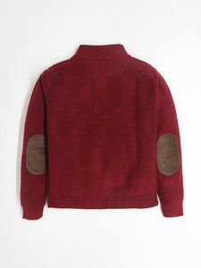 Unisex Easy Fit High Neck Maroon Sweater for Ultimate Comfort and Style