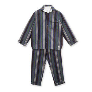 Cherry-Crumble-Kids-Full-Sleeve-Cuffed-Sleeve-Collared-Striped-Shirt-&-Pyjama-Nightsuit