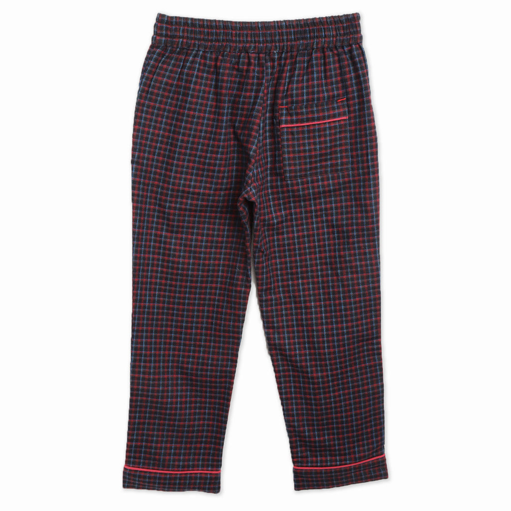 Cherry-Crumble-Kids-Unisex-Long-Regular-Sleeves-Collared-Full-Length-Checkered-Shirt-Pyjama-Nightsuit