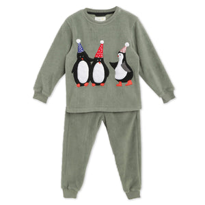 Penguin Applique Winter Nightsuit