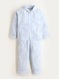 Striped Sky Blue Night Suit for Kids