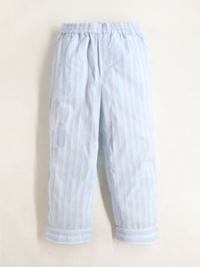 Striped Sky Blue Night Suit for Kids
