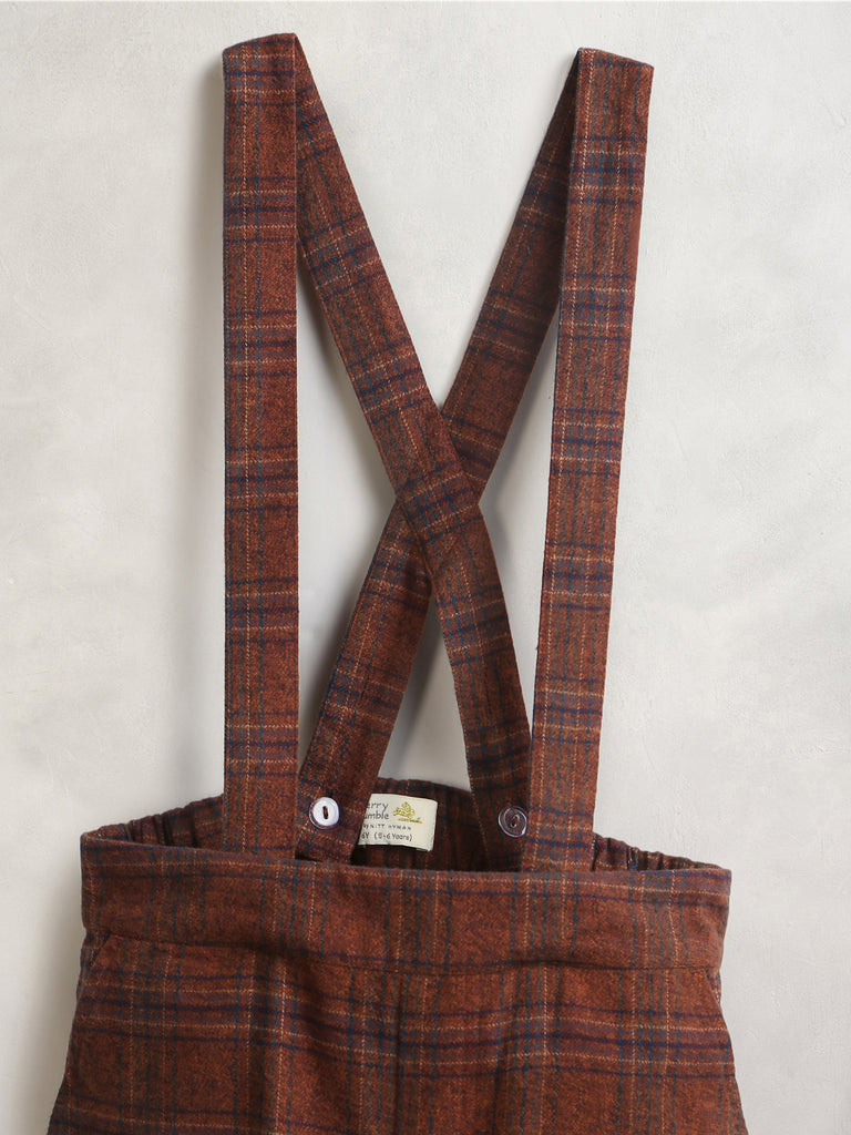 Plaid Trouser with Suspenders